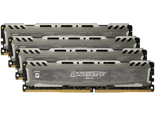 Ballistix Sport LT 16GB (4 x 4GB) DDR4 2400 (PC4 19200) Memory Model BLS4K4G4D240FSB