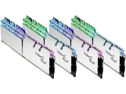 G. SKILL Trident Z Royal Series 64GB (4 x 16GB) 288-Pin RGB DDR4 SDRAM DDR4 3200 (PC4 25600) Desktop Memory Model F4-3200C16Q-64GTRS