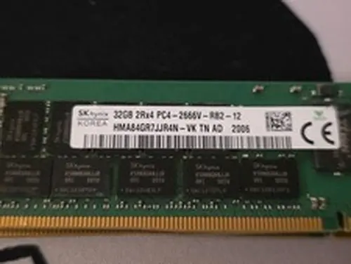 Hynix 32GB DDR4-2666 PC4-21300 2Rx4 ECC RDIMM Server Memory RAM HMA84GR7JJR4N-VK