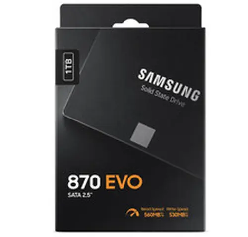 Samsung 870 EVO SATA III SSD 1TB 2.5” Internal Solid State Drive, Upgrade PC or