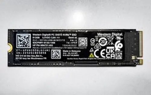 Western Digital PC SN810 NVMe mx2 SSD 512GB with HP Heatsink thermal caddy