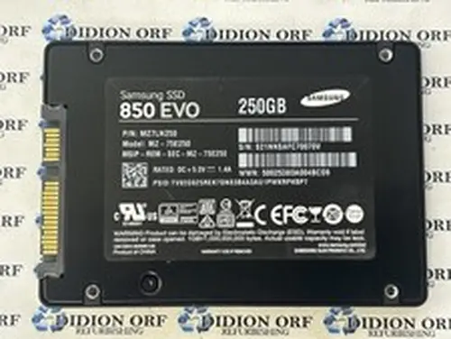 SAMSUNG 250GB 2.5" SATA SSD MZ-75E250, Grade C, SKU 20255