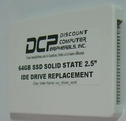 64GB IDE SSD Replace Worn Out 2.5" IDE Drives with this 9.5MM 44 PIN IDE SSD