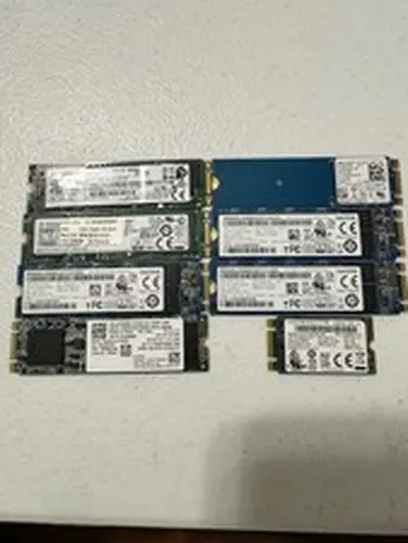 Mixed Lot of 15 M.2 SSD, Samsung, WD, Sandisk, SK Hynix, Micron, Intel 256gb+