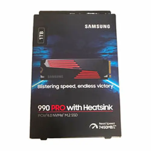 Samsung 990 PRO w/ Heatsink 1TB M.2 NVMe PCIe 4.0 SSD 7450MB/s
