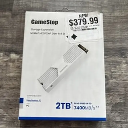 GameStop 2TB Storage Expansion NVMe M.2 PCIe Gen 4x4 SSD with Heatsink NEW (E2)