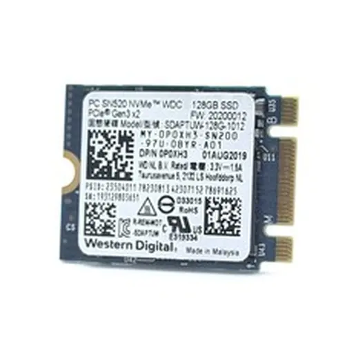 128GB 2230 M.2 NVMe PCIe SSD TWO Notches B + M KEY major brands 20%-80% health