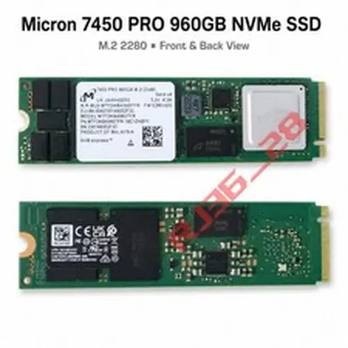 Micron 7450 PRO 960GB M.2 2280 SSD NVMe Gen4 x4 MTFDKBA960TFR-1BC1ZABYY