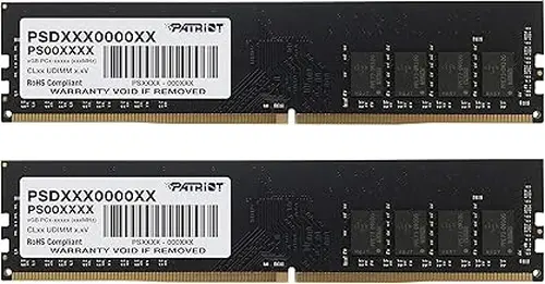 Patriot Memory Signature Line DDR4 16GB (2 x 8GB) 2666MHz (PC4-21300) UDIMM Dual Kit Memory Kit PSD416G2666K