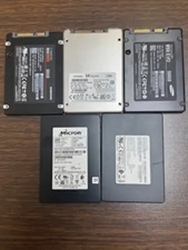 Lot of 5 500GB 512GB 2.5" SATA SSD Samsung EVO SK hynix Micron. Mixed Brands
