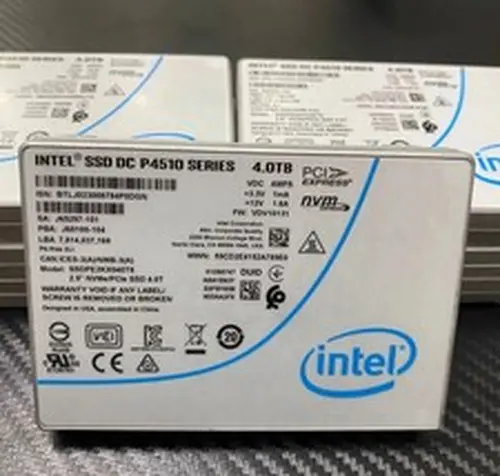 Intel P4510 4TB U.2 NVMe PCIe 2.5'' SSDPE2KX040T8 Solid State Drive 3000MB/s