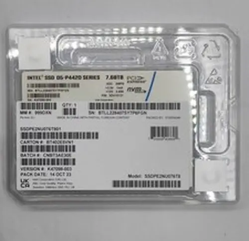 Intel DC D5 P4420 7.68TB SSD 2.5" U.2 PCIE NVME SSDPENU076T8 Solid State Drive