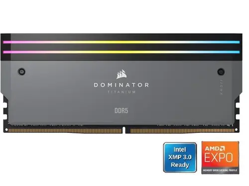 CORSAIR Dominator Titanium 32GB (2 x 16GB) DDR5 6000 (PC5 48000) Desktop Memory Model CMP32GX5M2B6000Z30