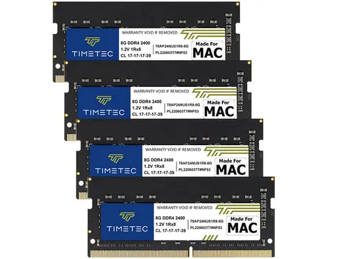 Timetec 32GB KIT (4x8GB) Compatible for Apple 2017 iMac (27-inch w/Retina 5K Display) DDR4 2400MHz PC4-19200 1Rx8 CL17 1.2V Non-ECC Non-Parity...