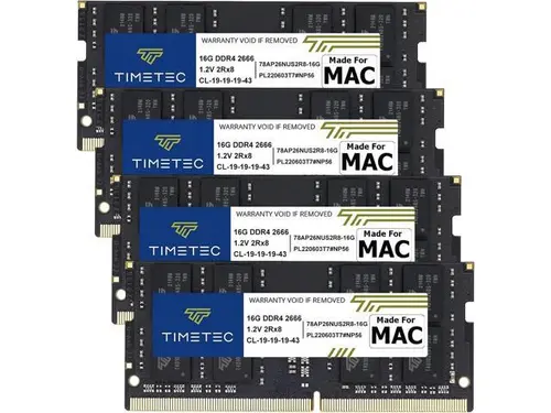 Timetec 64GB KIT(4x16GB) Compatible for Apple DDR4 2666MHz for Mid 2020 iMac (20,1/20,2) / Mid 2019 iMac (19,1) 27-inch w/Retina 5K Display...