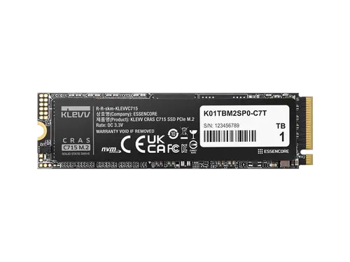 KLEVV M.2 2280 256GB PCI-Express 3.0 x4 3D NAND TLC Internal Solid State Drive (SSD) CRAS C715