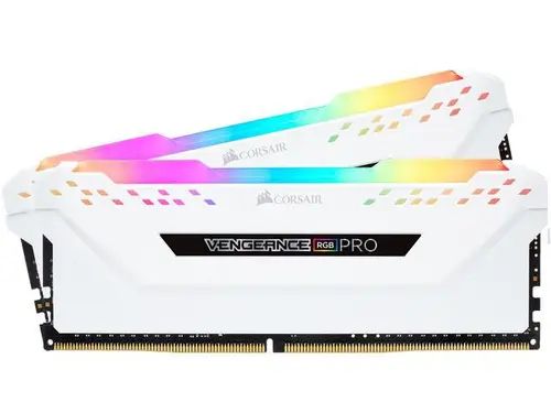 CORSAIR Vengeance RGB Pro 32GB (2 x 16GB) 288-Pin PC RAM DDR4 3200 (PC4 25600) Desktop Memory Model CMW32GX4M2E3200C16W
