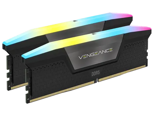 CORSAIR Vengeance RGB 32GB (2 x 16GB) 288-Pin PC RAM DDR5 5200 (PC5 41600) Desktop Memory Model CMH32GX5M2B5200C40