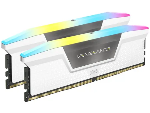 CORSAIR Vengeance RGB 32GB (2 x 16GB) 288-Pin PC RAM DDR5 5200 (PC5 41600) Desktop Memory Model CMH32GX5M2B5200C40W