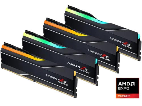 G. SKILL Trident Z5 Neo RGB Series 256GB (4 x 64GB) 288-Pin PC RAM DDR5 6000 (PC5 48000) Desktop Memory Model F5-6000J3644D64GX4-TZ5NR