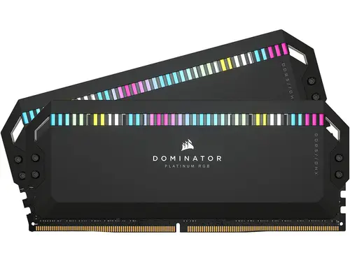 CORSAIR Dominator Platinum RGB 64GB (2 x 32GB) 288-Pin PC RAM DDR5 6000 (PC5 48000) Desktop Memory Model CMT64GX5M2B6000C30