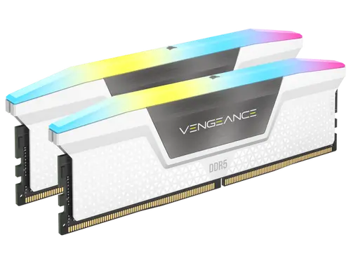 CORSAIR Vengeance RGB 32GB (2 x 16GB) 288-Pin PC RAM DDR5 6000 (PC5 48000) Desktop Memory Model CMH32GX5M2B6000C30W