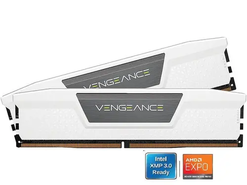 CORSAIR Vengeance 32GB (2 x 16GB) 288-Pin PC RAM DDR5 6000 (PC5 48000) Desktop Memory Model CMK32GX5M2B6000Z30W