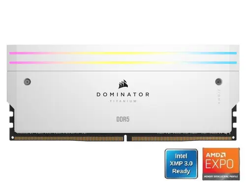 CORSAIR Dominator Titanium 32GB (2 x 16GB) DDR5 6000 (PC5 48000) Desktop Memory Model CMP32GX5M2B6000Z30W