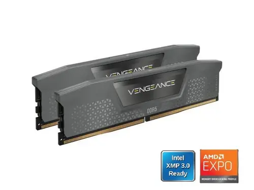 CORSAIR Vengeance 64GB (2 x 32GB) 288-Pin PC RAM DDR5 6000 (PC5 48000) Desktop Memory Model CMK64GX5M2D6000Z40