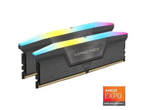 CORSAIR Vengeance RGB 16GB (2 x 8GB) 288-Pin PC RAM DDR5 5200 (PC5 41600) Desktop Memory Model CMH16GX5M2B5200Z40
