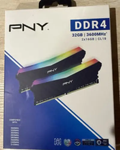 PNY XLR8 Gaming DDR4 32GB (2x16GB) 3600MHz CL18 DIMM RGB XMP 2.0