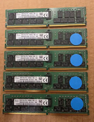 SK hynix 160GB (5x32GB) DDR4 RDIMM PC4-3200AA ECC Reg HMA84GR7CJR4N-XN