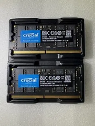 Crucial 32GB DDR5 Kit (2x16GB) 5600 Sodimm, Laptop RAM Memory CT2K16G56C46S5