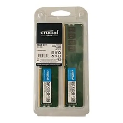 16GB Desktop RAM Kit (8GB x2) PC4 DDR4-2400 UDIMM  1.2v CRUCIAL **New** Sealed ✅