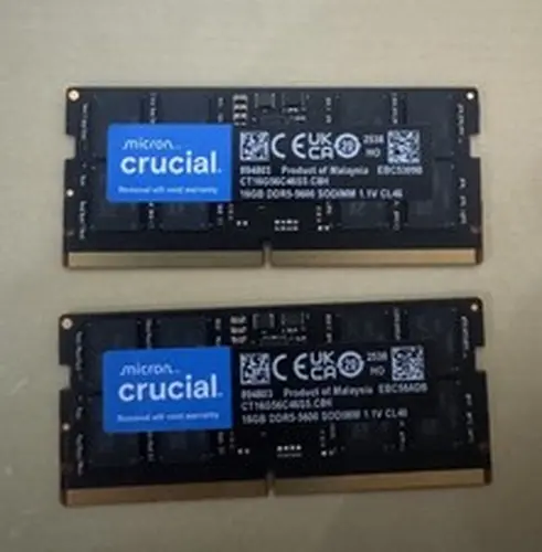 Crucial 32GB DDR5-5600 SODIMM Laptop Memory Kit (2x16GB)