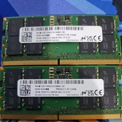MICRON 32GB DDR5-4800 PC5-38400 SO-DIMM Laptop Memory (2x16GB) RAM