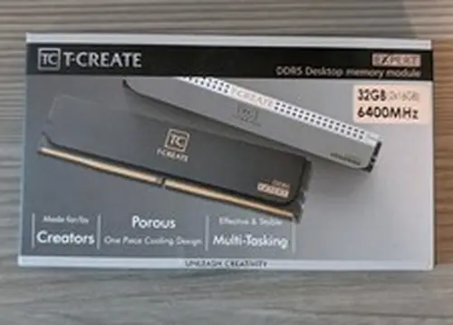 TEAMGROUP T-Create Expert 32GB (2x16GB) DDR5-6400 CL32 Desktop RAM Black