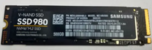 Samsung 500GB V-NAND SSD 980 NVMe M.2 MZ-V8V500 MZVLQ500HBLU Solid State
