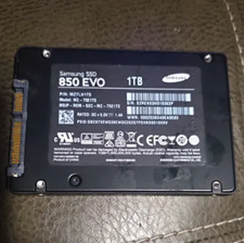 Samsung 850 EVO 1TB 2.5" SATA HDD solid state drive. never .