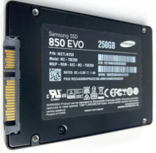 SAMSUNG 850 EVO 250GB 2.5" SATA SSD MZ-75E250