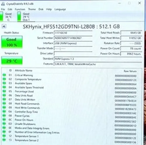 HFS512GD9TNI-L2B0B - SK hynix PC611 512GB M.2 2280 NVMe Gen3x4 Internal SSD