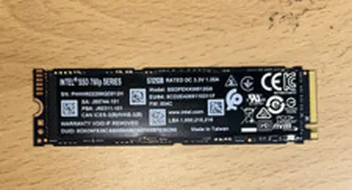 Intel SSD 760p Series 512GB Internal M.2 2280 NVMe PCIe 3.0 x4 SSDPEKKW512G8