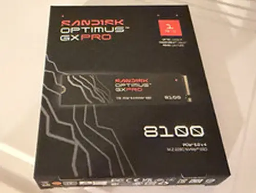 SANDISK OPTIMUS GX PRO 8100 PCIe 5.0x4 M.2 2280 NVMe SSD 1 TB