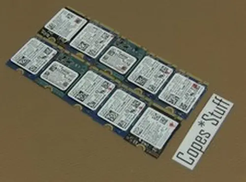 LOT (10) 128GB M.2 NVMe SSD 2230 Mixed Brand / Model Solid State Drive 90%+