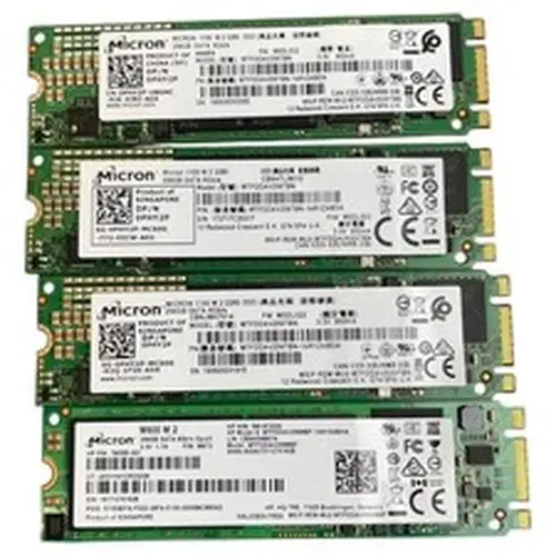 Lot of 4 | MICRON 256GB M.2 2280 SATA SSD | MTFDDAV256MBF/ MTFDDAV256TBN