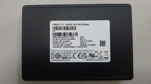 Samsung PM893 2.5" 240GB 480GB 960GB 1.92TB 3.84TB 7.68TB SATA III TLC SSD LOT