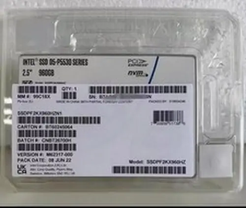 960GB Intel SSD D5-P5530 U.2 SSDPF2KX960HZN1 Series DC NVME Solid State Drive