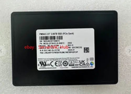Samsung PM9A3 3.84TB Internal SSD PCIE NVME U.2 MZ-QL23T80 MZQL23T8HCLS-00B7C
