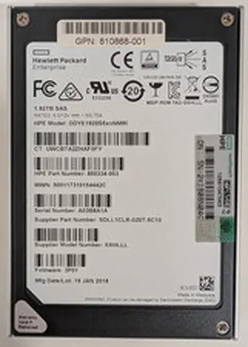 SanDisk Enterprise OEM 1.92TB 2.5" SAS 12G SSD 512-Byte 94% Health