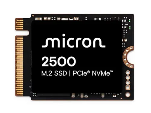 Micron Micron SSD 2500 PCIe Gen4 NVMe SSD QLC NAND 2TB M.2 2230 MTFDKBK2T0QGN-1BN1AABYYR